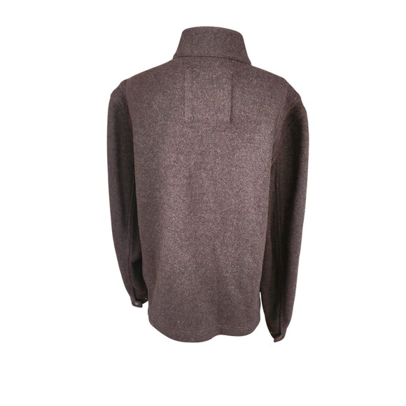 London Fog Field Jacket Mens M Stand Up Collar Brown Zip Up Wool Blend Preppy - Picture 3 of 8